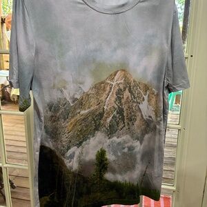 NEW ITEM > yizzam - custom made mountain shirt - size L - MEN